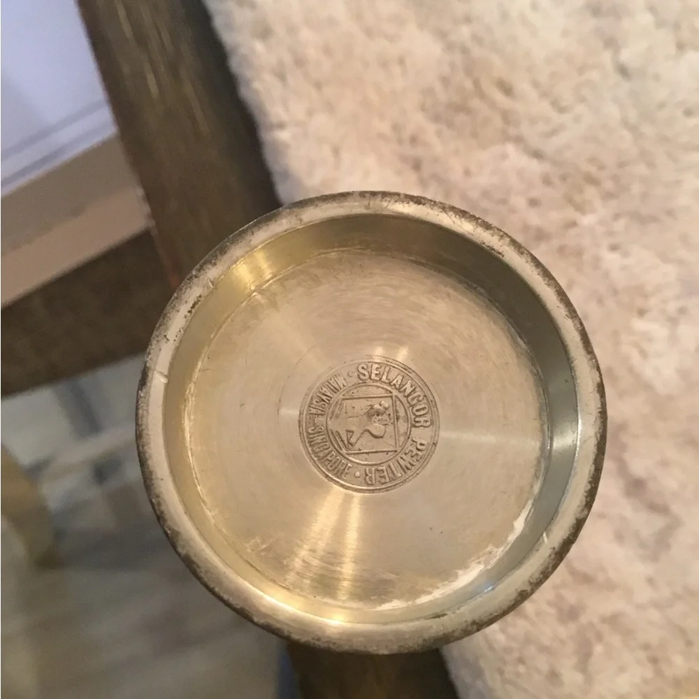 Vintage Pewter Bud Vase